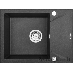 Deante 1 kameros kriauklė su trumpu „Evor Graphite“ drenažu (ZQJ 211a)