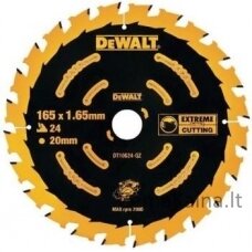 Dewalt Wood diskas 165mm 24 dantukai DT10624-QZ