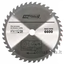 „Awtools“ medienos atsiribojimas medienai 125 x 22 mm 24Z (AW48453)
