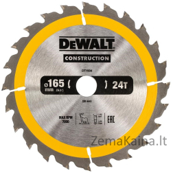 Dewalt piła piła 165x20mmx24Z - dt1934 -qz