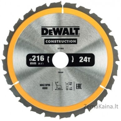 Dewalt piła piła 216x30mmx24Z - dt1952 -qz