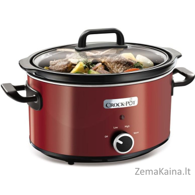 „Crock-Pot“ lėto matuoklio „Crock-Pot 3.5L“ raudona