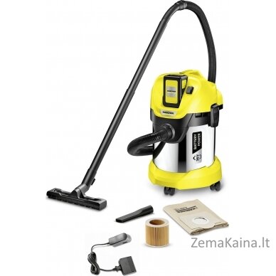 „Karcher WD 3“ akumuliatoriaus aukščiausios kokybės dulkių siurblys (1,629–951,0)