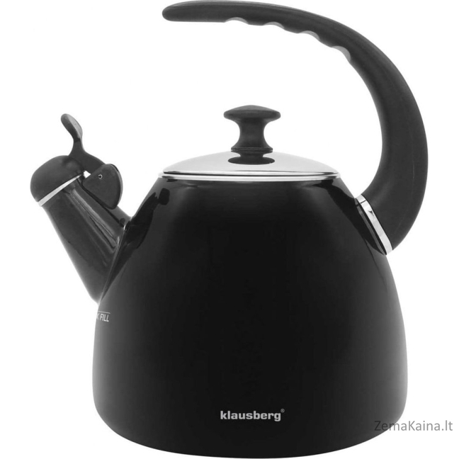 Klausberg Steel Kettle 2.8L juodas Klausbergas KB-7403