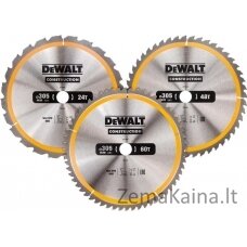 Dewalt diskinių pjūklų rinkinys iš 3 dalių 305 mm (DT1964-QZ)