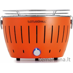 LotusGrill Mini Charcoal Tourist Grill 26 cm x 26 cm oranžinė