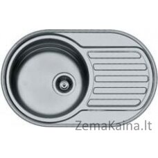 Pyramis 1 dubenėlis SR Mini kriauklė su kanalizacija 76,5 x 48 cm inox (100166801)