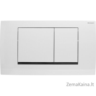 Geberit nuleidimo mygtukas. TWINLINE 30 WHITE/CHROME/WHITE GEBERIT // DLP.G.115.899.KJ.1