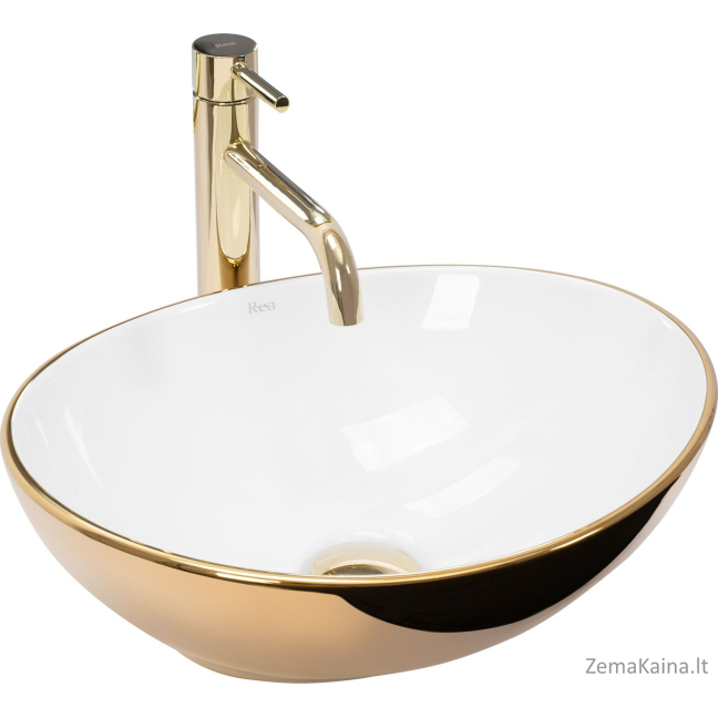 Rea-U0456 Washbasin Sofia Gold/White Readtowa Rea // ce.rea.u-sofia-gold washbasin