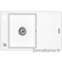 Concept DG10N50wh granitinė virtuvės kriauklė su nutekėjimu, BALTAS