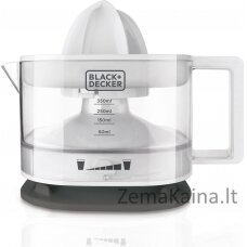 Citrusų sulčiaspaudė juoda ir tradicinė denio sulčiaspaudė, skirta „Citrus Black+Decker BXCJ25E ES9240060B“ (25W; 0,35L; balta spalva)