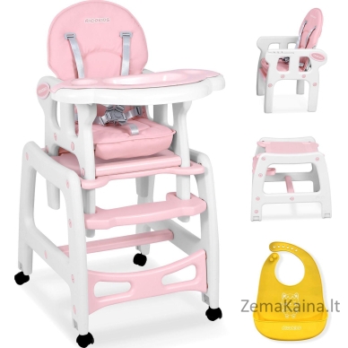 „Ricokids Sinco 5in1 Pink“ (7091) šėrimo kėdė