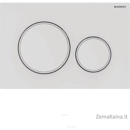 Geberit nuleidimo mygtukas Geberit Sigma20 nuleidimo mygtukas, priekis, balta matinė-balta-matinė balta, lengvai valomas [1/10]