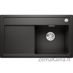 „Blanco Zenar 45 S Silgranit“ juoda kriauklė su „Infino“ automatine kamštiena, dešinė kamera (526037)