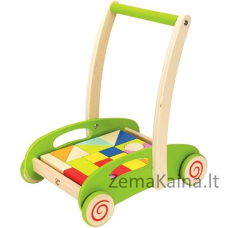 Hape Didelis vežimėlis su kaladėlėmis HA-0371