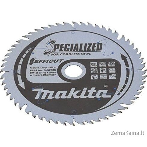 „Makita“ pjaustymo diskas su „Effite 165mm 56Z“ - B -57336