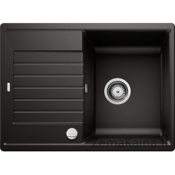 Blanco kriauklė BLANCO ZIA 45 S Compact Silgranit PuraDur Black, apverčiama, automatinis kamštis.