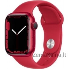 „Smartwatch Apple Watch“ serija 7 GPS 45 mm raudona (MKN93WB/A)