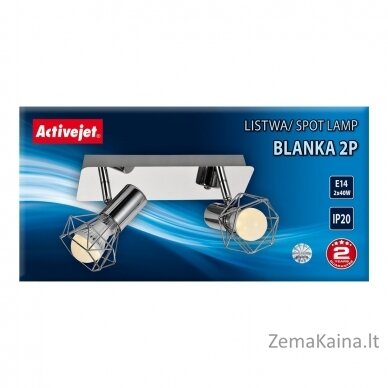 Activejet AJE-BLANKA 2P lubų šviestuvas Sidabras E14 2