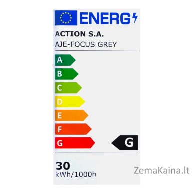 Activejet Plafon LED AJE-FOCUS Grey + pilot lubų šviestuvas Pilka Nekeičiama (-os) lemputė (-os) G 13