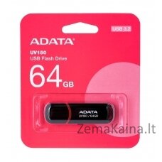 ADATA 64GB DashDrive UV150 USB atmintukas USB A tipo 3.2 Gen 1 (3.1 Gen 1) Juoda