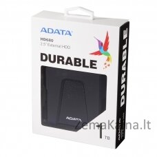 ADATA HD680 išorinis kietasis diskas 1000 GB Juoda