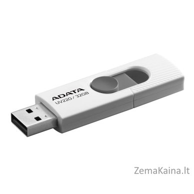 ADATA UV220 USB atmintukas 32 GB USB A tipo 2.0 Pilka, Balta