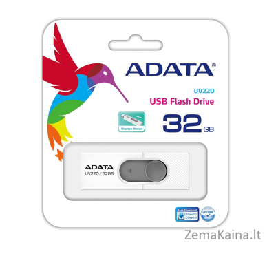 ADATA UV220 USB atmintukas 32 GB USB A tipo 2.0 Pilka, Balta 2