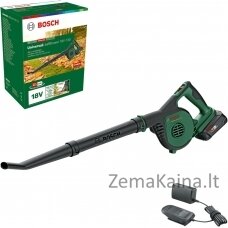 Akumuliatorinis lapų pūstuvas Bosch UniversalLeafBlower 18V-130, 1x2,5Ah, AL 1820 CL, 06008A0600