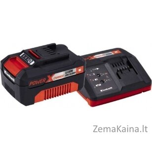 Akumuliatorius ir pakrovėjas Einhell 18V 4,0Ah PXC Starter Kit 1