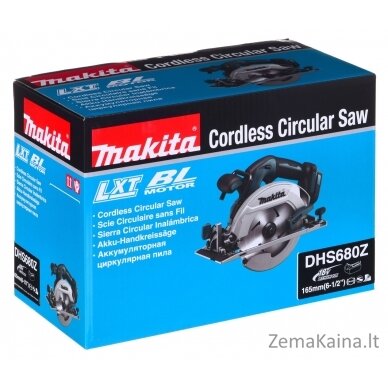 AKUMULIATORINIS RANKINIS DISKINIS PJŪKLAS MAKITA DHS680Z, 18V LI-ION 10