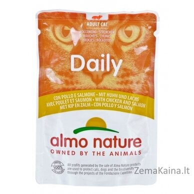 Almo Nature Daily Vištiena su lašiša 70 g