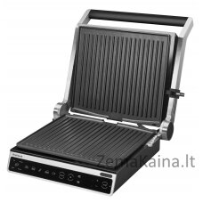 „Amica“ elektrinis grilis GK 5011 ‚ProfiGrill‘, nerūdijantis plienas, 2000 W, juodai sidabrinis