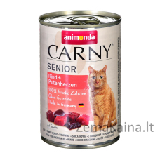 Animonda Carny Senior Jautienos ir kalakutienos širdys 400 g