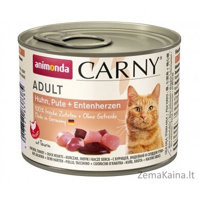 animonda Carny chicken, turkey + duck hearts 200 g