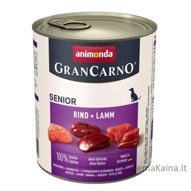 animonda GranCarno beef + lamb Jautiena, Ėriena Senior 800 g