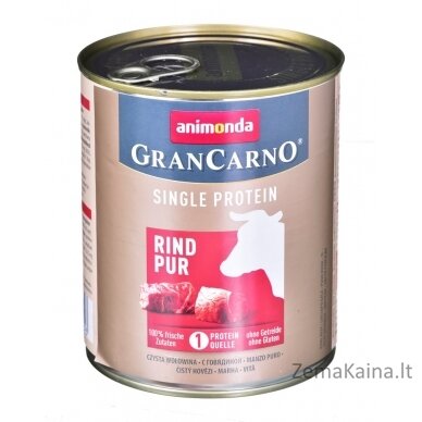 ANIMONDA GranCarno Single Protein skonis: jautiena - 800 g skardinės