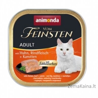 ANIMONDA Vom Feinsten Classic Cat smak: kurczak, wołowina + marchewka 100g 1