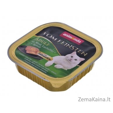 ANIMONDA Vom Feinsten Classic Cat smak: wołowina, łosoś + szpinak 100g 1