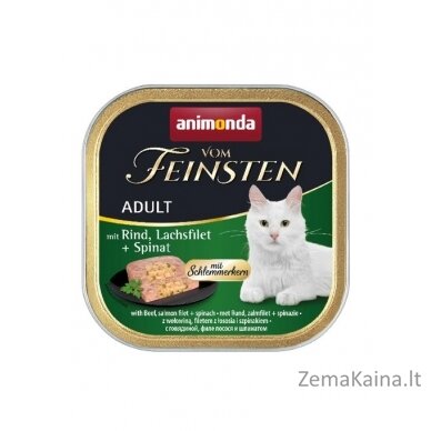 ANIMONDA Vom Feinsten Classic Cat smak: wołowina, łosoś + szpinak 100g