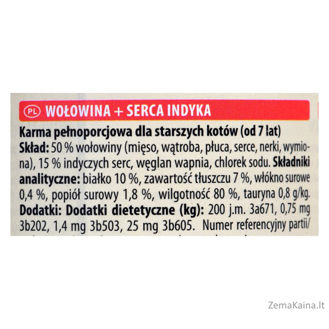 Animonda Carny Senior Jautienos ir kalakutienos širdys 200 g 1
