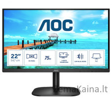 AOC B2 22B2H/EU LED display 54,6 cm (21.5") 1920 x 1080 pikseliai „Full HD“ Juoda