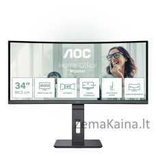 AOC CU34P3CV kompiuterio monitorius 86,4 cm (34") 3440 x 1440 pikseliai UltraWide Quad HD LED Juoda