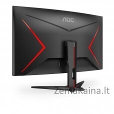 AOC G2 C32G2ZE/BK kompiuterio monitorius 80 cm (31.5") 1920 x 1080 pikseliai „Full HD“ LED Juoda, Raudona