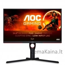 AOC G3 25G3ZM/BK kompiuterio monitorius 62,2 cm (24.5") 1920 x 1080 pikseliai „Full HD“ Juoda, Raudona