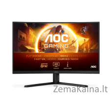 AOC G4 CQ32G4VE computer monitor 81.3 cm (32") 2560 x 1440 pixels Quad HD LCD Black, Grey