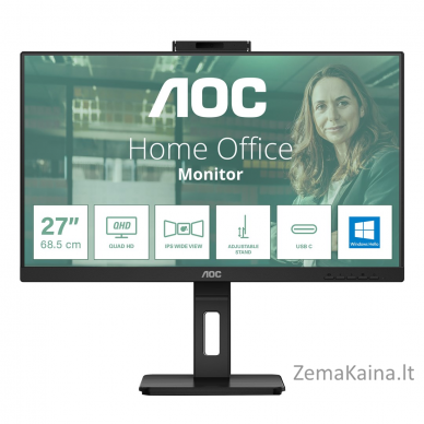 AOC 24P3QW kompiuterio monitorius 60,5 cm (23.8") 1920 x 1080 pikseliai „Full HD“ Juoda