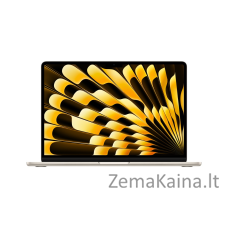 Apple MacBook Air Apple M M3 Knyginis kompiuteris 34,5 cm (13.6") 16 GB 512 GB SSD Wi-Fi 6E (802.11ax) macOS Sonoma Rusvai gelsvas