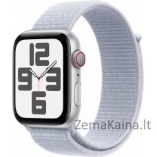 Apple Smartwatch Apple Watch SE OLED 44 mm Skaitmeninis 368 x 448 px Jutiklinis ekranas 4G Sidabrinis Wi-Fi GPS