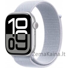 Apple Smartwatch Apple Watch Series 10 OLED 46 mm Skaitmeninis 416 x 496 px Jutiklinis ekranas 4G Sidabrinis Wi-Fi GPS